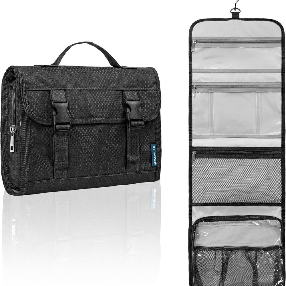 Travel Hanging Toiletry Bag For Women Men, Large Capacity Makeup Bag Kit, Waterp
